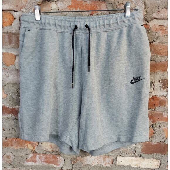 Nike Sweatpant Shorts Mens Sz XL Grey Elastic Waist AA - Picture 1 of 3